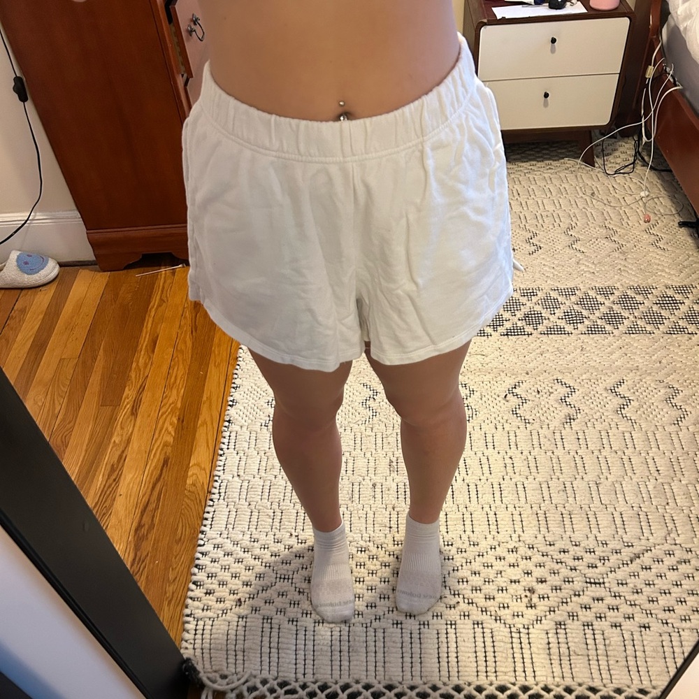 Women's White Shorts